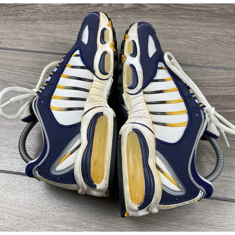 Nike Air Max Men's Vtg Running Shoes Blue Yellow White 605118-181 Y2K 8.5 - Picture 5 of 11